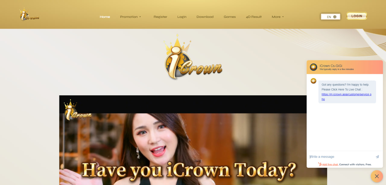 iCronw Online Casino Malaysia Website